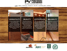 Tablet Screenshot of precisionveneer.com